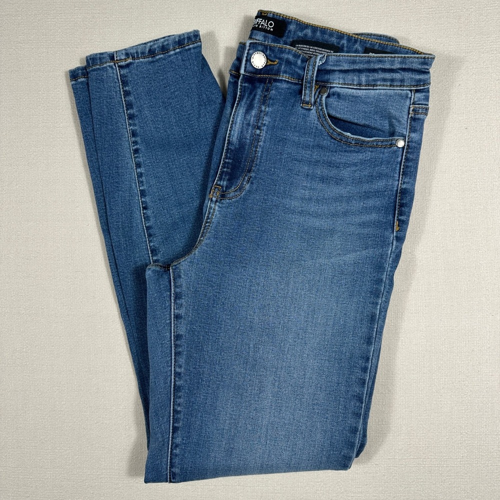 Buffalo Mollie Skinny Jeans Womens 8/29 Blue Excellent High Rise Stretch Denim